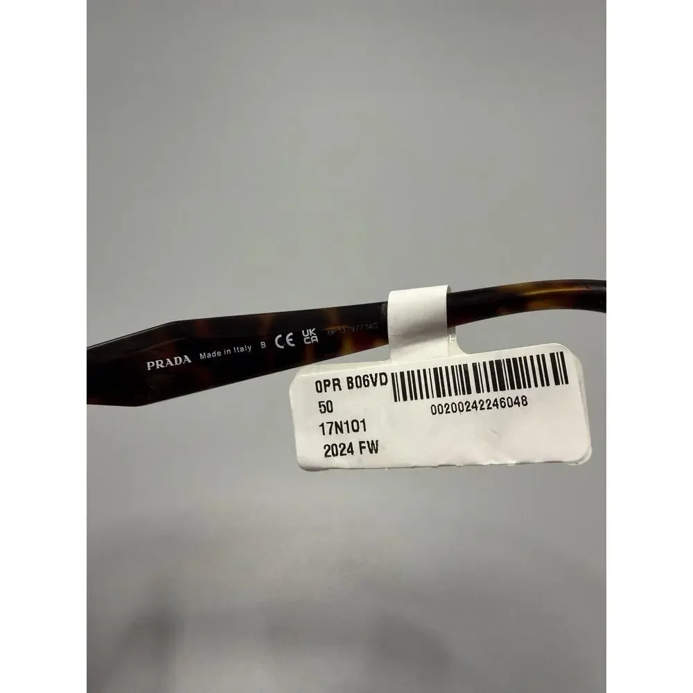 Prada PR B06VD Women’s Eyeglasses 17N1O1 Tortoise 50-20-145 Made Italy